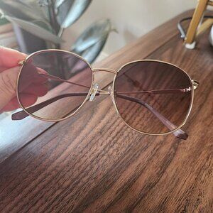 Target Round Oversized Metal Frame Sunglasses
